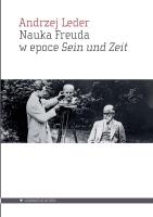 Nauka Freuda w epoce Sein und Zeit. Autor: Andrzej Leder. SmakLiter.pl Okładka książki Nauka Freuda w epoce Sein und Zeit