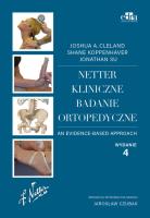 Netter Kliniczne badanie ortopedyczne. Autor: Cleland J.A.. SmakLiter.pl Okładka książki Netter Kliniczne badanie ortopedyczne