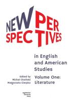 Okładka książki New Perspectives in English and American Studies