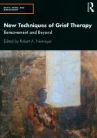 Okładka książki New Techniques of Grief Therapy