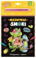 Niezwykłe smoki. Zdrapywanka z rysikiem. Autor: Kaczyńska Agata. SmakLiter.pl Okładka książki Niezwykłe smoki. Zdrapywanka z rysikiem