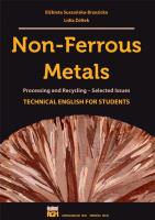 Non-Ferrous Metals. Autor: Elżbieta Suszańska-Brzezicka Lidia Żółtek. SmakLiter.pl Okładka książki Non-Ferrous Metals