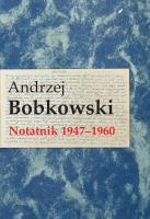 Okładka książki Notatnik 1947-1960