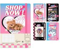 Opakowanie Notatnik A5/96K kratka na gumkę MIX