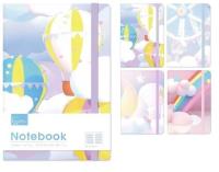 Opakowanie Notatnik A5/96K linia na gumkę MIX