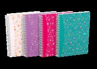 Notatnik Oxford Floral 2 spirale A5 60kartkowy 90g k5x5. Autor: Hamelin. SmakLiter.pl Okładka książki Notatnik Oxford Floral 2 spirale A5 60kartkowy 90g k5x5