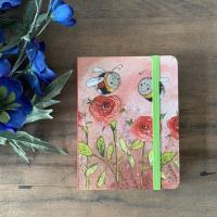 Opakowanie Notatnik z gumką A6 SCN18 Pszczoły i róże