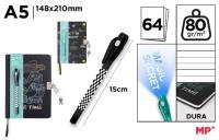 Opakowanie Notes A5/64K ze szpiegowskim długopisem Gamer