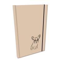 Notes A5 gładki z gumką Soft Touch lakier UV buldog beż. Wydawca: EV-Corp. SmakLiter.pl Opakowanie Notes A5 gładki z gumką Soft Touch lakier UV buldog beż