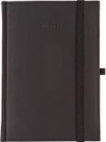 Opakowanie Notes A5 kratka Vivella z gumką czarny