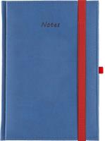 Opakowanie Notes A5 kratka Vivella z gumką granatowy