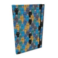 Notes A5 kratka z gumką Soft Touch lakier UV kocury. Wydawca: EV-Corp. SmakLiter.pl Opakowanie Notes A5 kratka z gumką Soft Touch lakier UV kocury