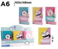 Opakowanie Notes A6 zamykany na kłódkę MIX