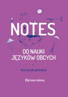 Okładka książki Notes do nauki języków obcych fioletowy