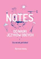 Okładka książki Notes do nauki języków obcych różowy