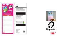 Opakowanie Notes magnetyczny na lodówkę z ołówkiem