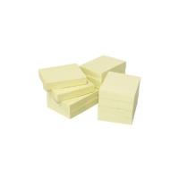 Opakowanie Notes samoprzylepny 3szt. 50x40mm żółty zgrzewka 12 sztuk