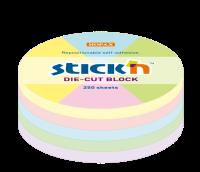 Opakowanie Notes samoprzylepny koło Maped Stick'n 67x67mm pastel mix 250k