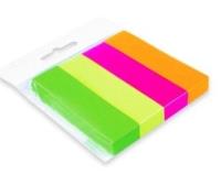 Notes samoprzylepny zakładka 19x76 4 kolory. Wydawca: POLSIRHURT. SmakLiter.pl Opakowanie Notes samoprzylepny zakładka 19x76 4 kolory