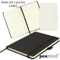 Opakowanie Notes z gumką czarny