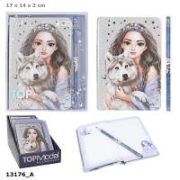 Notes z ołówkiem Top Model Wolf 13176A. Wydawca: DEPESCHE. SmakLiter.pl Opakowanie Notes z ołówkiem Top Model Wolf 13176A