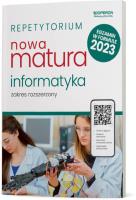 Nowa matura 2023 Informatyka repetytorium zakres rozszerzony. Autor: Piotr Dobosiewicz. SmakLiter.pl Okładka książki Nowa matura 2023 Informatyka repetytorium zakres rozszerzony