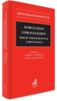 Okładka książki Nowoczesny e-proces karny
