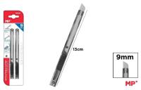 Opakowanie Nóż do papieru wysuwany czarny 9mm 2szt