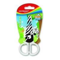 Opakowanie Nożyczki szkolne 5 cm KEYROAD zebra blister