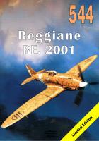 Nr 544 Caproni-Reggiane RE. 2001 'Falco' II. Autor: Janusz Ledwoch. SmakLiter.pl Okładka książki Nr 544 Caproni-Reggiane RE. 2001 'Falco' II