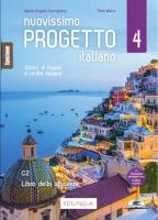Nuovissimo Progetto italiano 4 Podręcznik do włoskiego dla młodzieży i dorosłych Poziom C2. Autor: Marin Telis, Cernigliaro Maria Angela. SmakLiter.pl Okładka książki Nuovissimo Progetto italiano 4 Podręcznik do włoskiego dla młodzieży i dorosłych Poziom C2