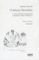Okładka książki O Juliuszu Słowackim