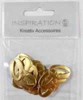 Obrączki tłoczone 20szt złote. Wydawca: Galeria Hobby. SmakLiter.pl Opakowanie Obrączki tłoczone 20szt złote