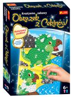 Opakowanie Obrazek z cekinów. Dinozaur Triceratops