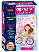 Opakowanie Obrazek z cekinów. Podróże małe i duże. Francja