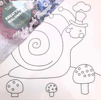 Opakowanie Obrazy do malowania Ślimak 25cmx25cm