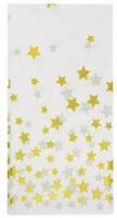 Opakowanie Obrus złote gwiazdki biały