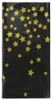 Opakowanie Obrus złote gwiazdki czarny