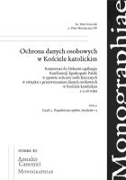 Ochrona danych osobowych w Kościele...T.2. Autor: Kroczek Piotr, Piotr Skonieczny. SmakLiter.pl Okładka książki Ochrona danych osobowych w Kościele...T.2