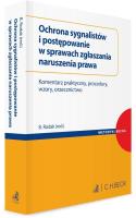 Okładka książki Ochrona sygnalistów i postępowanie w sprawach...