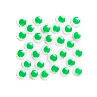 Opakowanie Oczka samoprzylepne 8mm zielone  36szt.