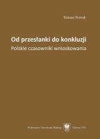 Okładka książki Od przesłanki do konkluzji. Polskie czasowniki...