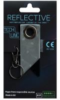 Opakowanie Odblaskowy breloczek Tech Line - Czarna klapka