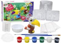 Opakowanie Odlewy gipsowe Ptaki 3D z farbami DIY