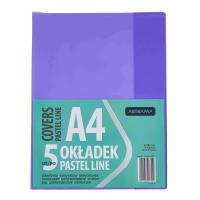 Okładka A5 Pastel Line nieregulowana (5szt) ASTRA. Wydawca: ASTRA papiernicze. SmakLiter.pl Opakowanie Okładka A5 Pastel Line nieregulowana (5szt) ASTRA