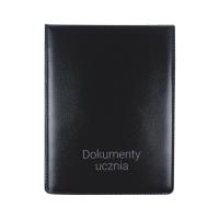 Opakowanie Okładka pionowa na dokumenty ucznia czarna