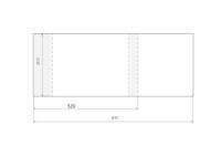 Opakowanie Okładka regulowana 203x520mm (50szt)