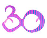 Opakowanie Okulary 30 urodziny różowe