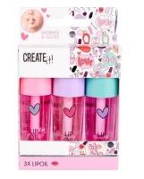 Opakowanie Olejek do ust 3-pak CREATE IT!