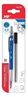Ołówek automatyczny metalowy HB 2.0mm + wkład. Wydawca: MP Main Paper. SmakLiter.pl Opakowanie Ołówek automatyczny metalowy HB 2.0mm + wkład
